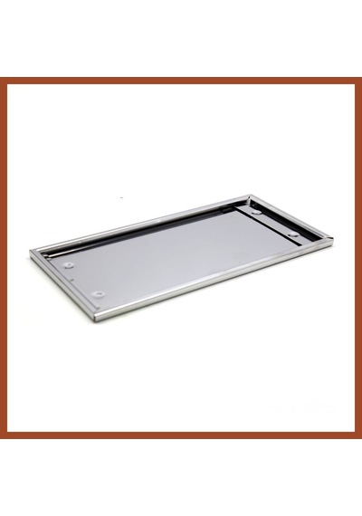 Bezos Dikdörtgen Krom Plakalık Araba Plaka Altlığı 30x16cm Pro