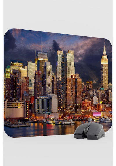 New York Amerika V5 48x40 Xl Gaming Kauçuk Kaymaz Taban Mouse Pad Fare Altlığı