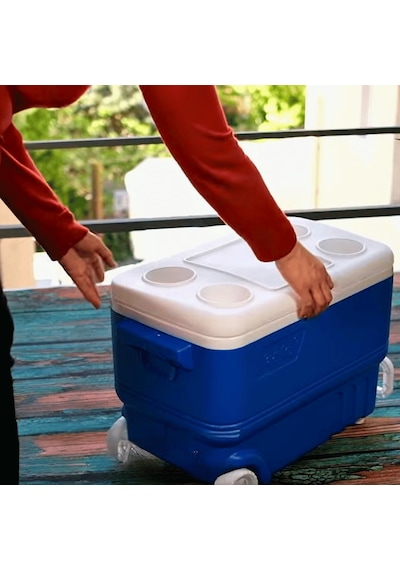 38 Lt Tekerlekli Buzluk Termos 1030 Wheled Cooler Box Mavi