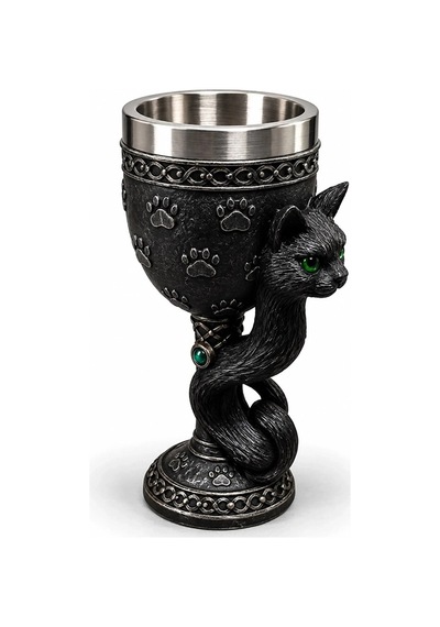 Kedi Figürlü 3d Paslanmaz Çelik Kadeh Bardak Alk6543 Çok Renkli