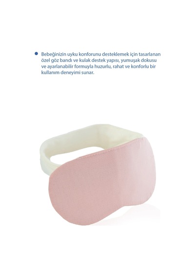 Babyjem Kepçe Kulak Önleyici ve Uyku Bandı Pudra