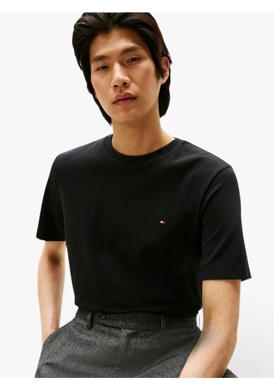 Tommy Hilfiger Lıght Interlock Tee Erkek Siyah T-shirt - Mw0mw37508
