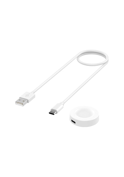 Caseonn Huawei Watch 3 Manyetik Usb Hızlı Şarj Kablosu Beyaz