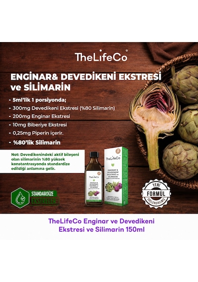 TheLifeCo Enginar & Devedikeni Ekstraktı 150 ML