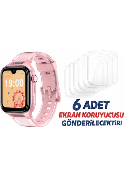 Ttec Kido Pro Akıllı Saat Nano Esnek Ekran Koruyucu 6 Adet Cam Değildir, Kırılmaz, Tam Uyum