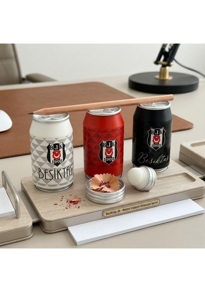 Beşiktaş Lisanslı Kutu İçecek Tasarımlı Hazneli Kalemtıraş Bjk 1903 Taraftar Kırtasiye - 9027027140169