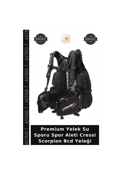 Premium Yelek Su Sporu Spor Aleti Cressi Scorpion Bcd Yeleği Çok Renkli
