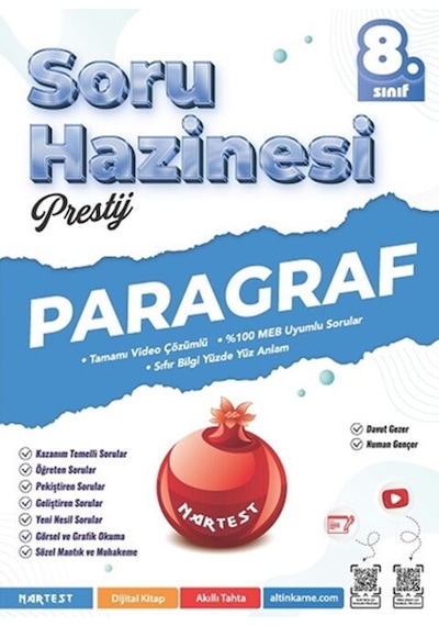 Nartest Yayınları 8. Sınıf Prestij Paragraf Soru Hazinesi