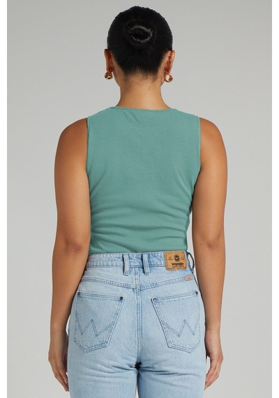 Madmext Mint Yeşili Yırtık Detaylı Basic Bodysuit-mint Yeşili Mint Yeşili
