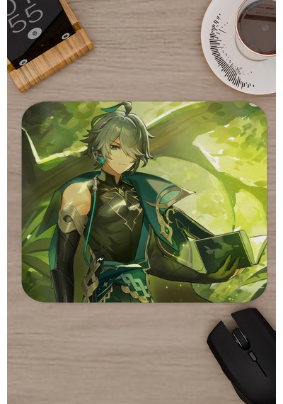 Alhaitham Genshin Impact Anime Gacha V3 - 22x18 Gaming Mouse Pad Fare Altlığı