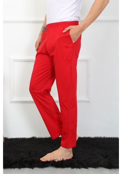 Akbeniz Erkek Pamuk Kırmızı Tek Alt Pijama 27495 Kırmızı