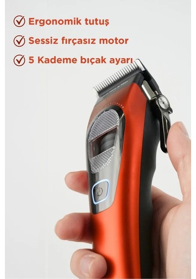 Fenda Profesyonel Saç Kesme Makinesi Turuncu Fndsacks0004