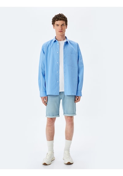 Koton Bermuda Pamuklu Cep Detaylı Slim Fit Kot Şort Açık İndigo 5sam40006ıd Açık İndigo Koton Bermuda Pamuklu Cep Detaylı Slim Fit Kot Şort Açık İndigo 5sam40006ıd Açık İndigo