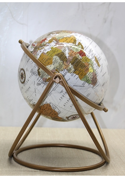 Dekoratif Metal Standlı Dünya Küre - Model 4