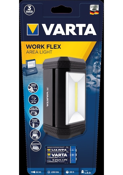 Varta 17648 Work Flex Area Light Led Fener 3Xaaa N11.9256 Siyah Varta 17648 Work Flex Area Light Led Fener 3Xaaa N11.9256 Siyah