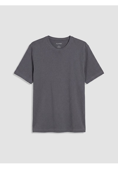 Lcwaıkıkı Classic Antrasit Regular Fit İnce Kumaş Tişört /03