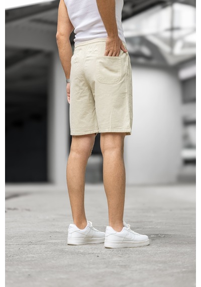 Kite Regular Fit Cepli Kapri Şort - Bej Bej