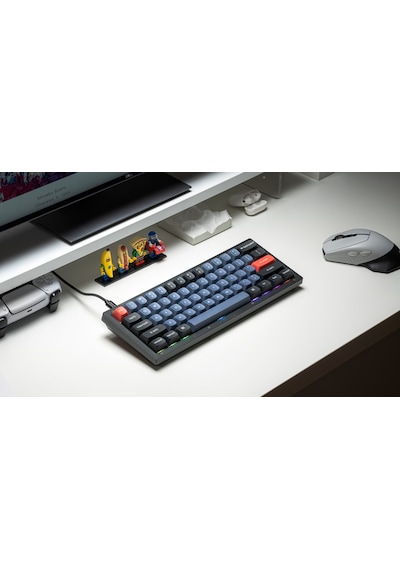 Keychron V4-B1 QMK Custom K Pro Red Switch RGB HotSwap Mekanik Klavye
