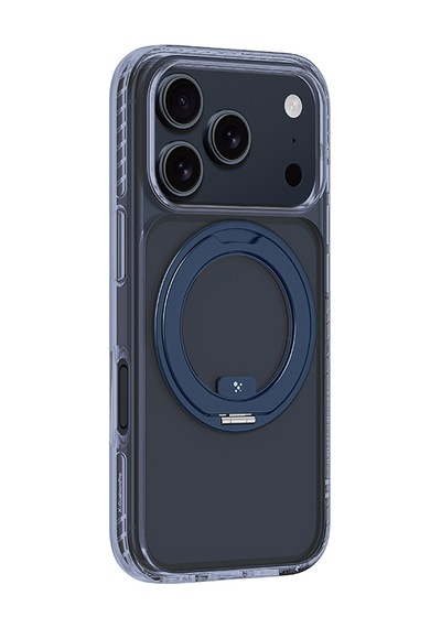 Apple Uyumlu iPhone 17 Pro Kılıf M-safe Özellikli Airbagli Standlı Amazingthing Titan Pro Magspin Kapak Mavi Mavi