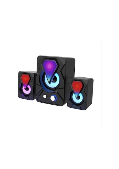 E-1306 Telefon Bilgisayar Tablet RGB Stereo Usb Subwoofer Hoparlör