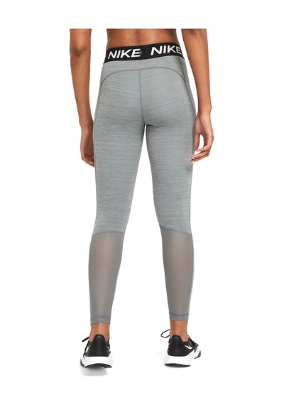 Nike Pro 365 Mid-rise Crop Training Legging Tight Fit Toparlayıcı Gri Siyah Tayt