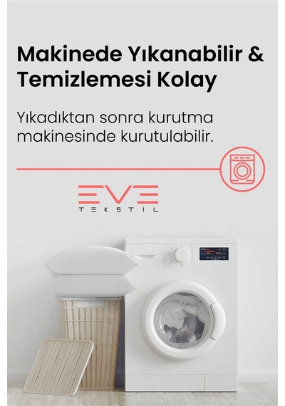 Eve Tekstil Cift Kisilik Yorgan Seti 195cmx215cm Beyaz