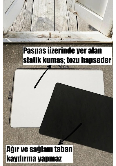Karmat Be Happy Everyday, Konuşan Köpekler, Dekoratif Kapı Önü Paspası Siyah-45 X 70 Çok Renkli