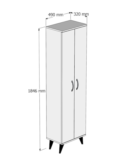 2 Kapılı 49Cm Banyo Dolabı Çam - Bdl0102