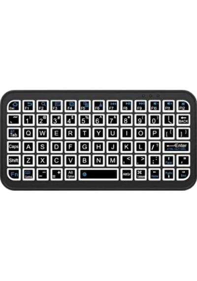 Bluetooth 5.2 Destekli Kablosuz Mini Rgb Klavye Ultra İnce