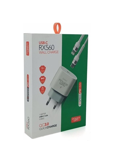 Powerway Rx-560 Type C Apple iPhone Uyumlu 3 Amper Hızlı Şarj Aleti