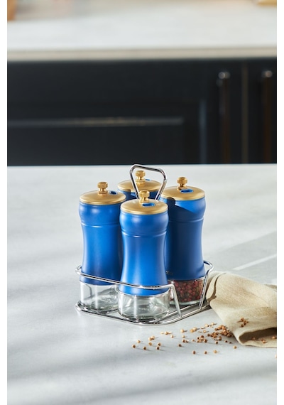 Karaca  Blue Berry 5 Parça Cam Baharat Takımı