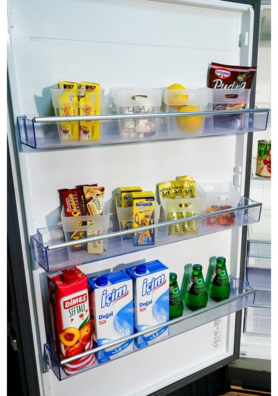 6 Adet Mini Kutu Buzdolabı Kapak İçi Düzenleyici Organizer 10cm-10cm Plastik 100 X 100 Beyaz Tr Diğer