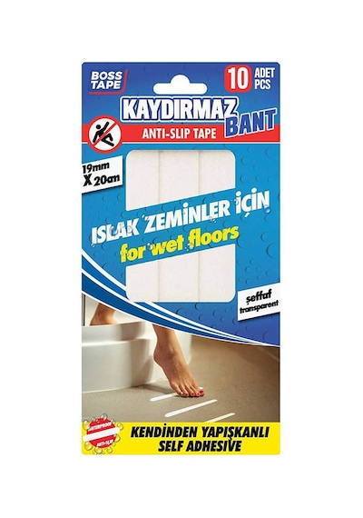Boss Tape Banyo Kaydırmazlık Bandı Bt-03003 Şeffaf