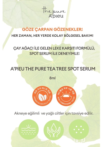 Missha Hassas ve Sivilce Eğilimli Ciltler İçin Tea Tree Spot Serum 8 ML