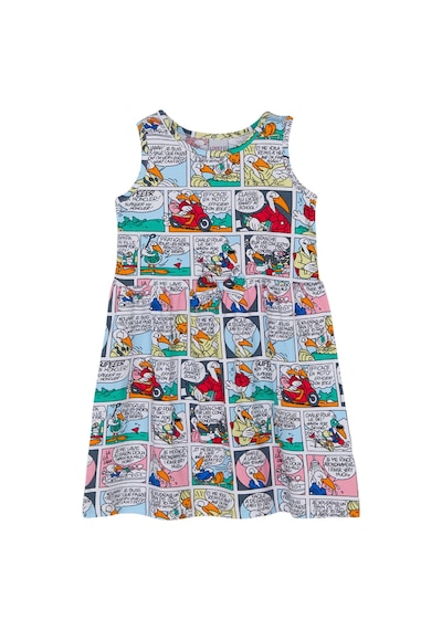 Lovetti Kız Çocuk Cartoon Network Desen Kolsuz Elbise 5757-37 Çok Renkli