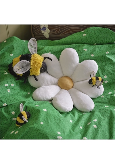 Skogsduva Yumuşak Oyuncak, Siyah-sarı, 21 Cm, Yaban Arısı Siyah - Sarı