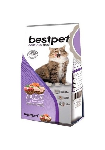 Bestpet Mix Karışık Etli Yetişkin Kedi Maması 1 KG Bestpet Mix Karışık Etli Yetişkin Kedi Maması 1 KG