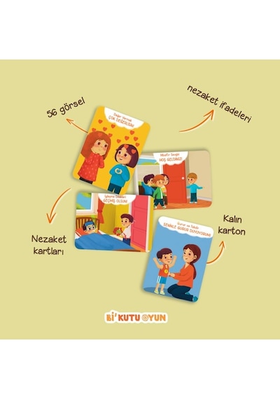 Bi Kutu Oyun Konuşturan Sorular Nezaket Kartları Ve Kitap Seti - Gülşah Mutlu