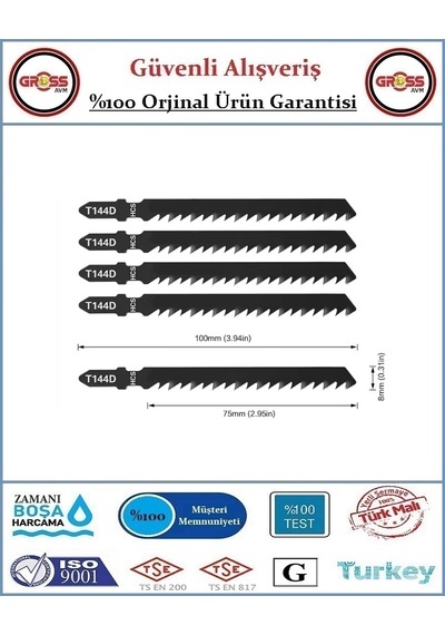 Dekupaj Ağzı 144d Ağaç Kesme - 5 Adet