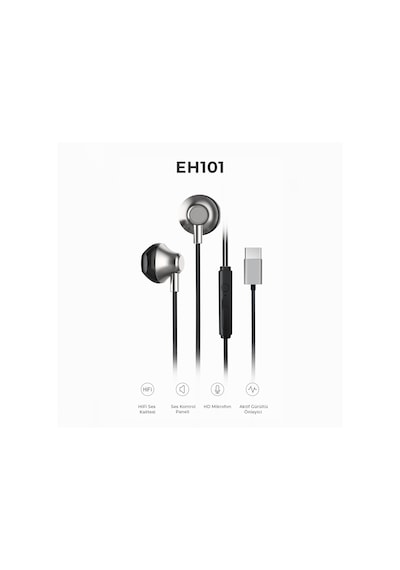 Lecoo EH101 Type-C Kablolu Kulak İçi Mikrofonlu Kulaklık