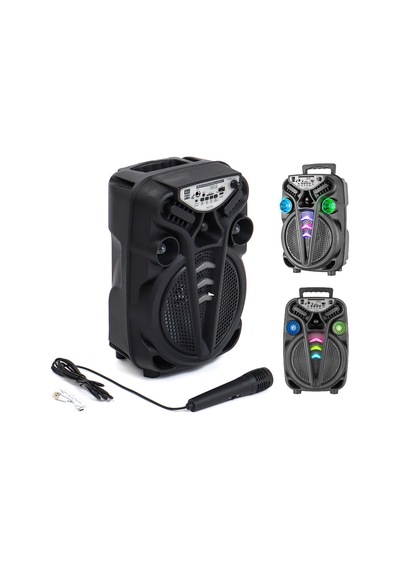 Ao-835-832 Karaoke Mikrofonlu Wireless Hoparlör - Speaker Işıklı Usb Şarjlı Dc 5v - Tf - Aux 8 Inc I