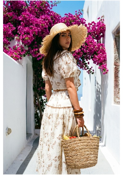 Fashion Cocktail Nakışlı İşlemeli Güpürlü Önden Bağlamalı Balon Kol Crop Bluz Ve Yırtmaçlı Asimetrik Uzun Yırtmaç Efekt Etek Yazlık Romantik Vintage Retro Bohem İkili Takım Kadın Set kahverengi Fashion Cocktail Nakışlı İşlemeli Güpürlü Önden Bağlamalı Balon Kol Crop Bluz Ve Yırtmaçlı Asimetrik Uzun Yırtmaç Efekt Etek Yazlık Romantik Vintage Retro Bohem İkili Takım Kadın Set kahverengi
