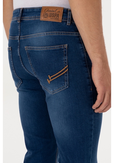 U.S. Polo Assn. Erkek Mavi Slim Fit Jean Pantolon 50316529-DN0022