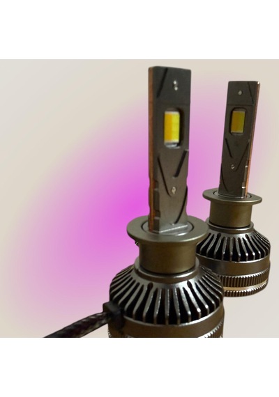H1 Led Zenon App Kontrolü Bluetooth İle Telefondan 2700k-6500k Renk Değiştiren Araba Farı 2wat-80wat App Uygulama Üzerinden İstenilen Ayar Yapılır Şimşek Etkili 6500k - Beyaz Işık