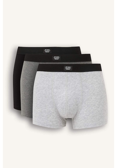 Defacto Regular Fit 3lü Boxer K7635az25aubk27 Siyah
