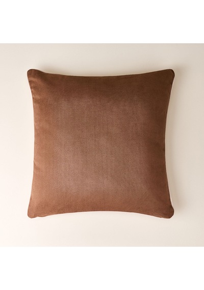 Soft Meli Kırlent - Kahverengi - 50x50 Cm Çok Renkli