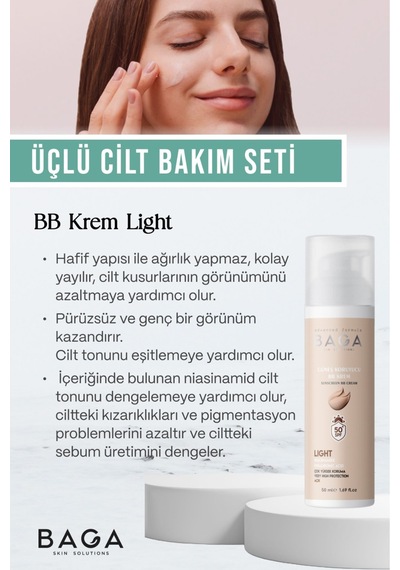 Bb Krem Light & Vitamin Kompleks Krem & Vitamin Kompleks Serum Üçlü Cilt Bakım Seti Diğer