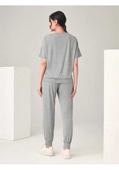 The Stars Ribana 2li T-shirt Eşofman Altı Jogger Gri Alt Üst Eşofman Takım Oversize Bisiklet Yaka Gri The Stars Ribana 2li T-shirt Eşofman Altı Jogger Gri Alt Üst Eşofman Takım Oversize Bisiklet Yaka Gri