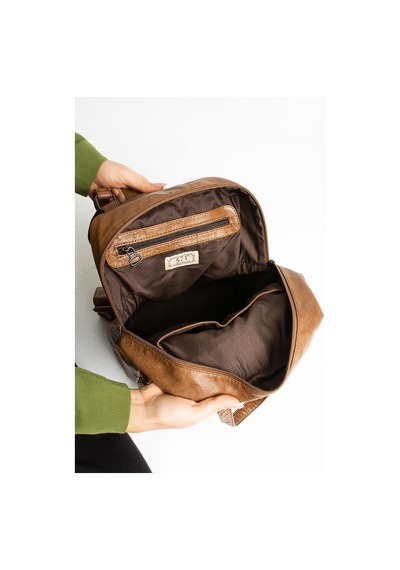 Baginn Y.s.deri Retro Kadın Sırt Çantası Çok Cepli Fonksiyonel Kullanım Vegan Suni Deri 30 25 Cm 001