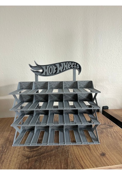 Hot Wheels Uyumlu 20 Araçlık Stand 1/64 Gri